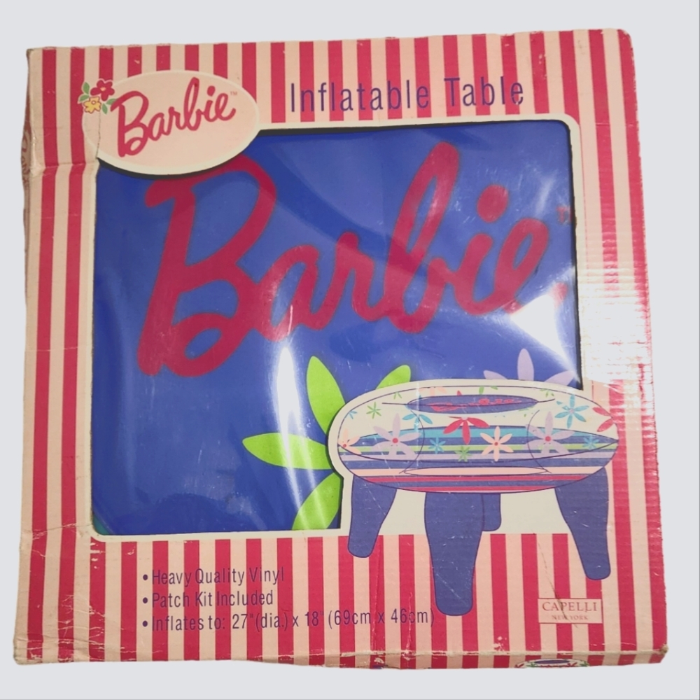 Barbie Inflatable Table Life Size Vintage Mattel 1998